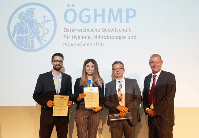 Österr. Hygienepreis 2018 Verleigung des Österr. Hygienepreises 2018 an Mag. Roland Martzy und Dipl.-Ing. Claudia Kolm